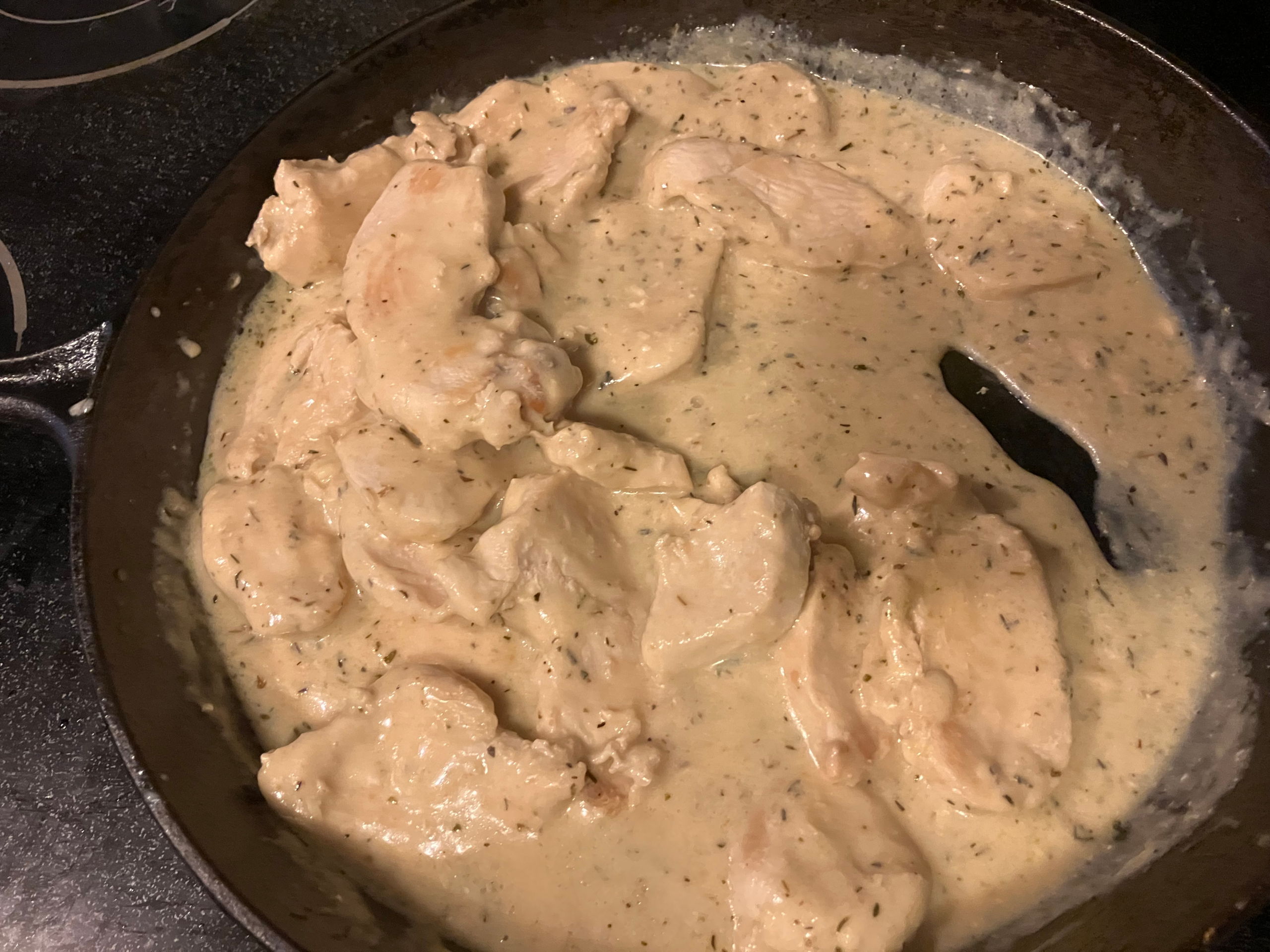 After thickening