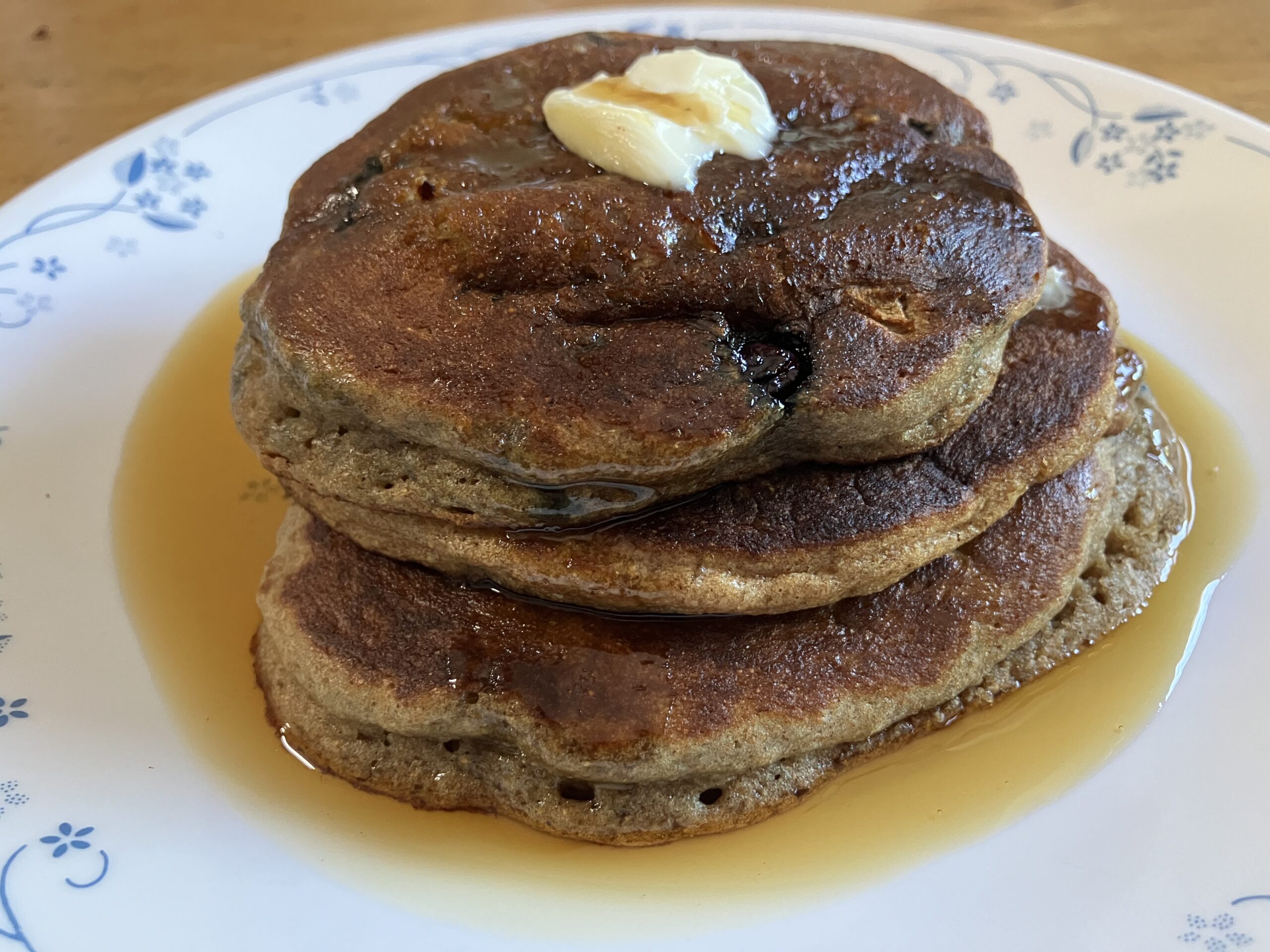 Simple and satisfying whole wheat pancakes